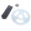 Комплект цепи и звезд T8F передняя/задняя с 50 звеньями цепи T8F, 3-отверстиевая задняя звезда 44T, передняя звезда 9T для модифицированных картов