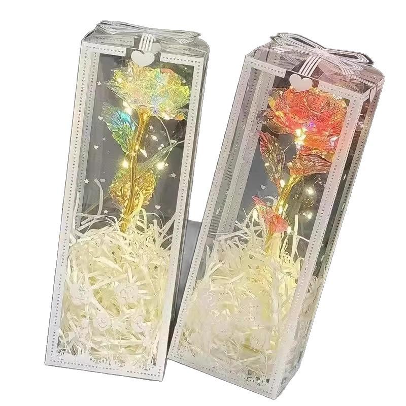 Сияющее Звездное Небо Золотая Роза: Романтический подарок на День святого Валентина для жены, девушки или дня рождения лучшей подруги