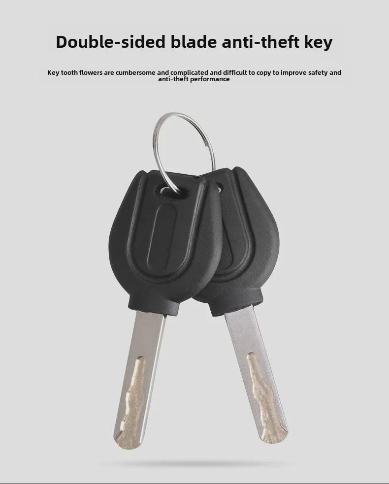 Гальванизированный противоугонный тросовый замок для горного велосипеда: Портативный, мини и безопасный