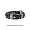 Rock Fans Waist Belt Adjustable Pin Buckle Rhinestone Belt for Woman Girls Thin Full Sequins Waist Strap for Jeans Dress