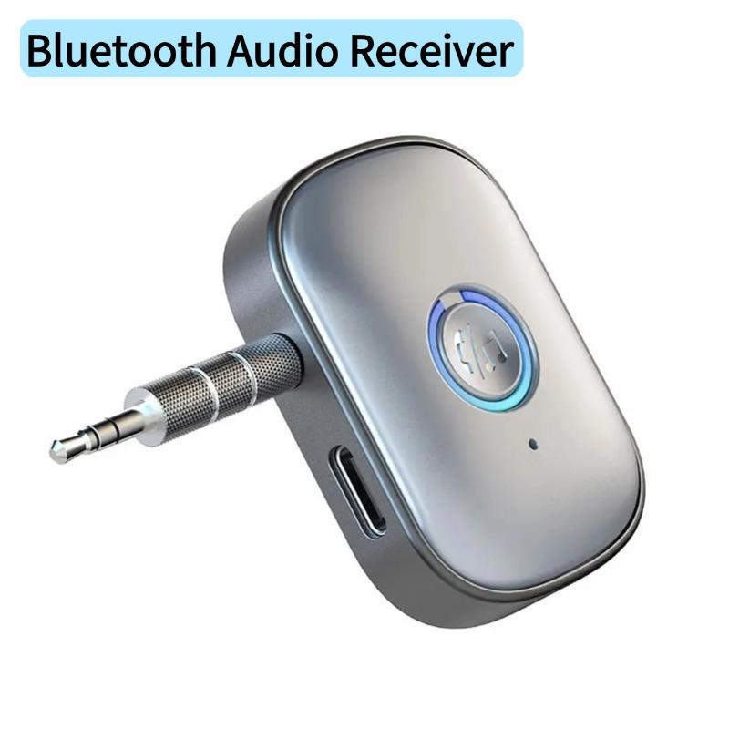 Bluetooth 5.3 Автомобильный AUX аудио адаптер приемник передатчик 3,5 мм разъем AUX беспроводной аудио адаптер для автомобильных наушников ТВ динамиков