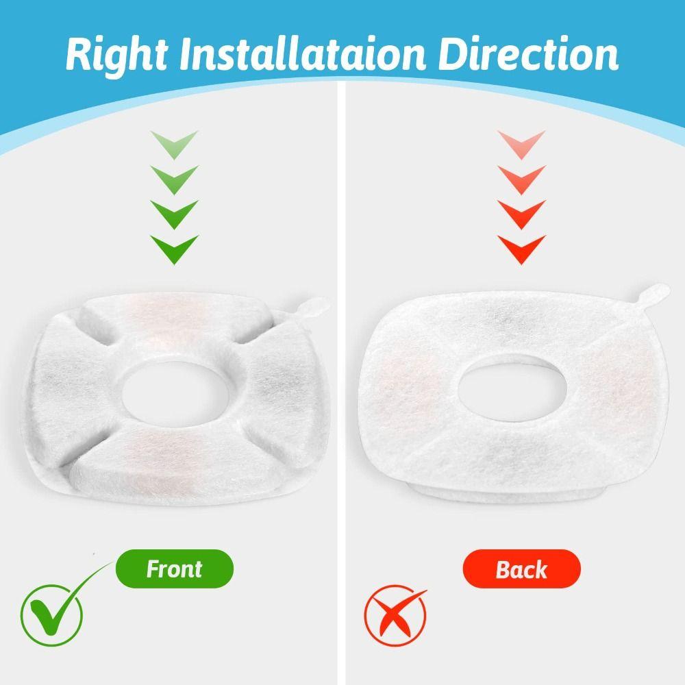 24 шт. Нетоксичные фильтры для воды для домашних животных Прочный фильтр для кошачьего фонтана Уход за домашними животными