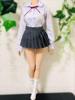 Масштабная фигурка подвижная плиссированная юбка школьница JK матросская форма и набор носков и голова нет [TOYBARJAPAN] 1/6 (тело включено)