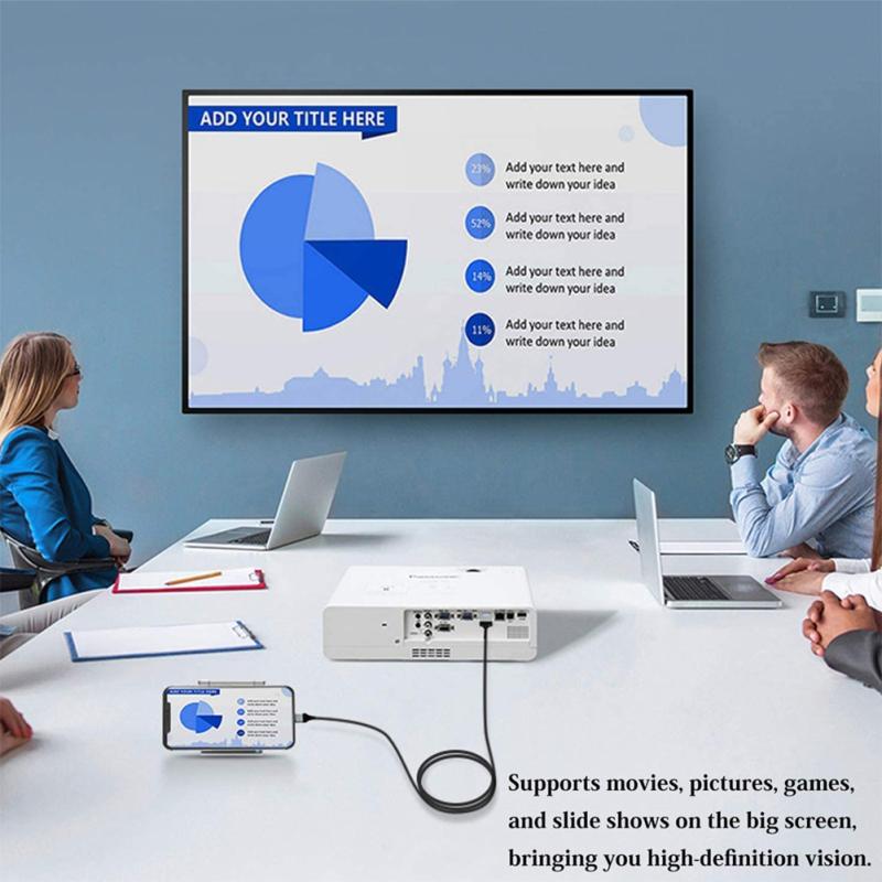 Адаптер JIUJIU, совместимый с HDMI, 2 м, цифровой AV-синхронизатор, разъем для экрана на HD-телевизоре, мониторе, проекторе