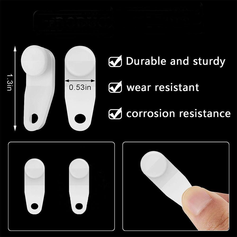50 Pcs Plastic Curtain Track Clips Durable Drapery Hooks Easy To Use Curtain Accessories  Bedroom