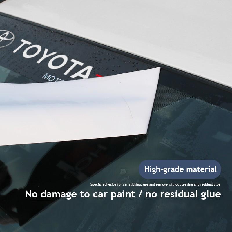 Car Front Rear Windshield Decoration Sticker For Toyota TRD Gazoo Racing Prius Prado Avensis Verso Sienna Avalon Camry Fortuner