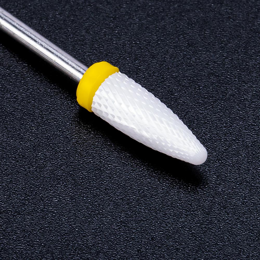 Керамическая фреза, маникюрные сверла для ногтей, электрические пилочки для ногтей, розовые, синие, шлифовальные насадки, фрезы, резак, аксессуары для заусенцев