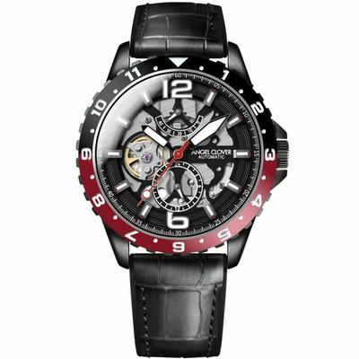 Часы TIME CRAFT DIVER AUTOMATIC Time Craft Diver Automatic с черным циферблатом из нержавеющей стали, автоматический механизм, калибр 45 мм, обычная гарантия, бренд часов [Angel Clover]