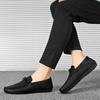 Fashion Moccasin Slip-on Men's Leather Shoes Non Flat Summer Sale Common Social Size 45 Low Price Classic Original Pu Male Casual Shoe