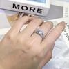 Европейские и американские ювелирные изделия микро инкрустированное бриллиантовое обручальное кольцо с шестью когтями модное кольцо