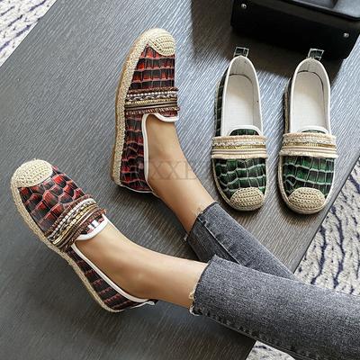 Женская обувь Модные туфли на плоской подошве с круглым носком Удобные летние женские туфли Повседневные легкие туфли на плоской подошве Большие туфли