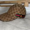 Б/у [Оригинал] Бейсболка "GUCCI" из канвы с узором GG, возможна скидка