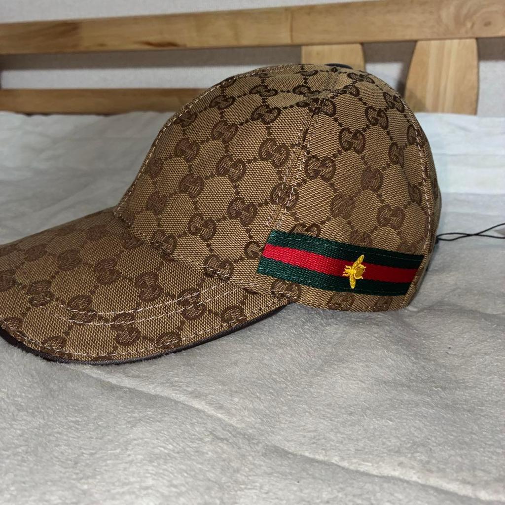 Б/у [Оригинал] Бейсболка "GUCCI" из канвы с узором GG, возможна скидка
