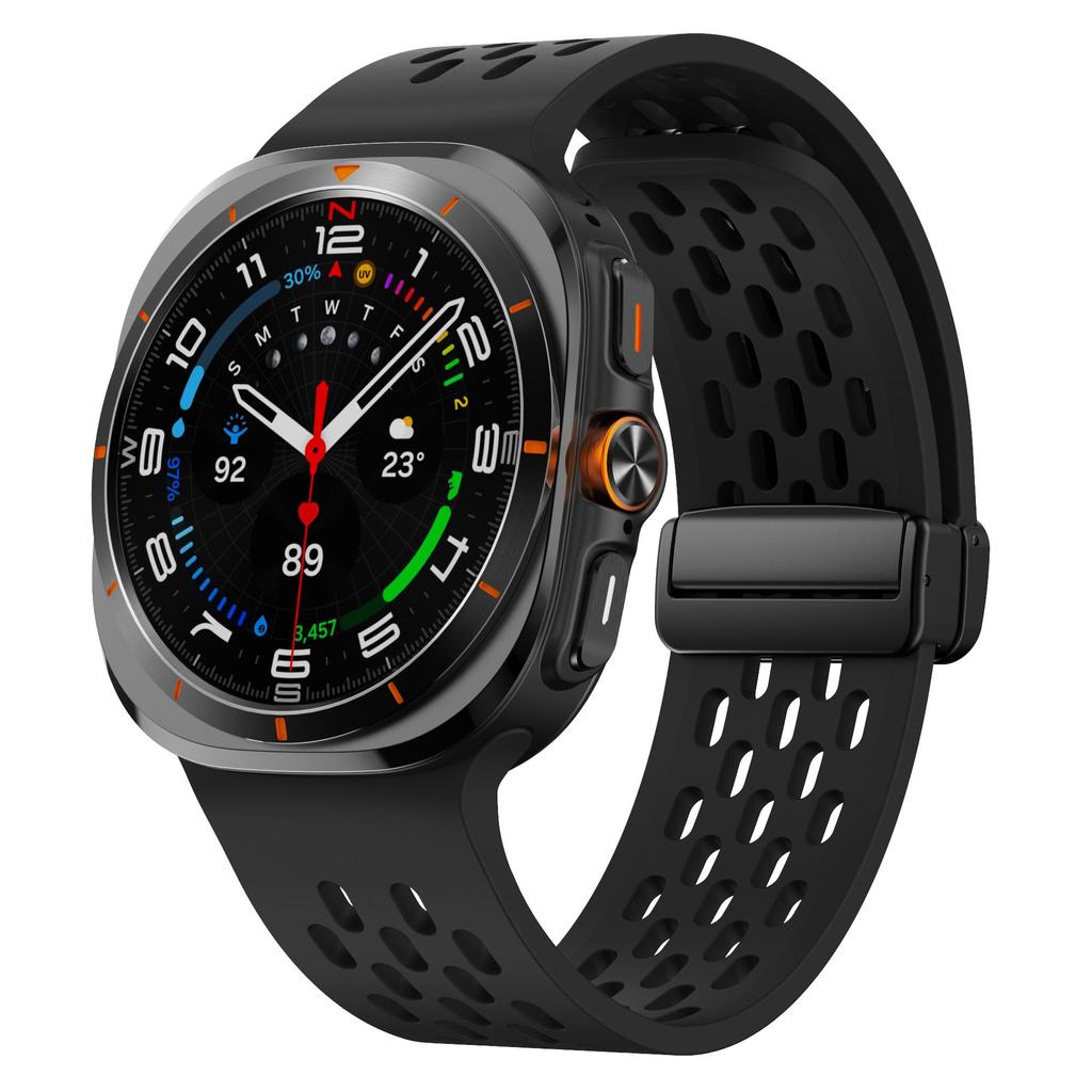 Магнитный ремешок для Samsung Galaxy Watch Ultra 47 мм аксессуары Дышащий силиконовый ремень Браслет galaxy watch 7 ultra ремешок 47 мм