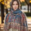 Hot-selling Popular Cashew Nut Pattern Fringed Scarf Female Xiyin Versatile Good-looking Shawl Female