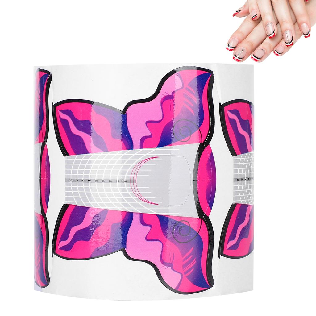 300шт длинные УФ-гель формы ногтей самоклеящиеся наклейки для наращивания ногтей маникюрный аксессуар