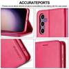 LC.IMEEKE For Samsung Galaxy S25 Case Calf Texture PU Leather Stand Wallet Phone Cover