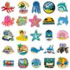 25Pcs Ocean Series PVC Shoe Charms for Shoe Decorations Shoe Accessories