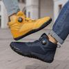 2025 Fashionable Men's Ankle Boots Turn Buckle Snow Shoes for Men and Women Waterproof and Warm Hiking Shoes for Outdoor Sports