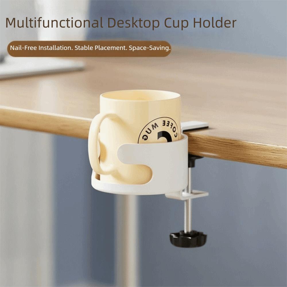Universal Desktop Cup Holder Adjustable Desk Cup Holder Drink Mount Table Edge Holder Office