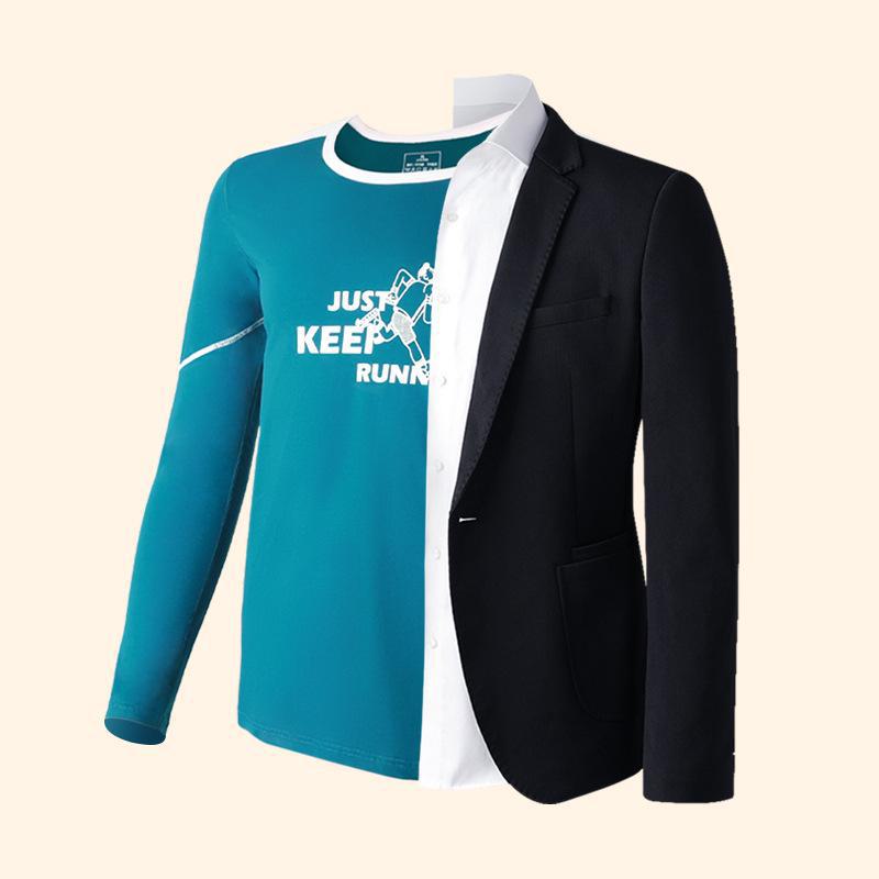 Мужской хлопковый термотоп — легкий, дышащий, с круглым вырезом, базовый вариант на осень