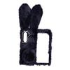3D Милый Чехол-Кролик из Меха для Телефона Samsung Galaxy S26 S25 S24 23 22Ultra Z Fold/Flip 7 6 5 4 3 2 Fold SE W25 M54 A34 Пушистый Плюшевый Силиконовый Чехол-Зайчик