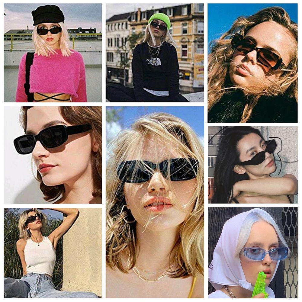 Retro Square Frame Small Rectangle Eyeglasses Women Sunglasses Eyewear Sun Glasses