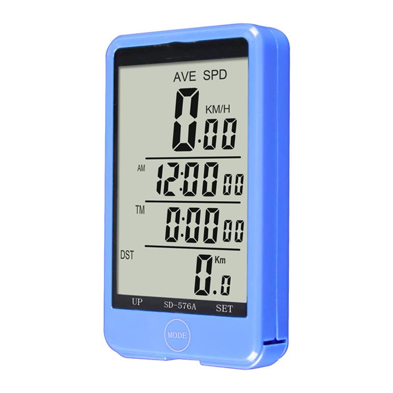 Bicycle Speedometer and Odometer Wired Bike Cycling Computer Waterproof Bike Stopwatch With Large Screen Bicycle Accessories