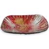 Sashimi Large Oval Glass Red and Sairan J-kitchens Plate, Plate, Gold, 19cm,