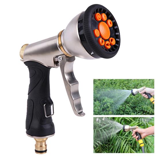 Сверхпрочная насадка для шланга 9 регулируемых режимов распыления Распылитель для шланга
