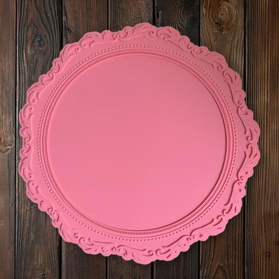 Подстаканник винтажный тисненый цветочный узор дизайн силиконовый многоцелевой коврик для посуды для защиты домашнего декора