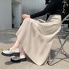 Thicking Knitted Long Skirts Women Autumn Winter High Waist Umbrella Skater Faldas Female Korean Fashion Cotton Skirts