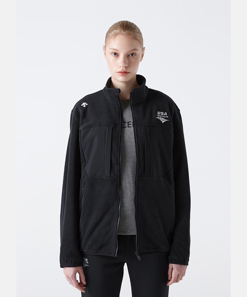 Куртка Descente Usat Polartec Micro Fleece черная (Sq123Ikt11)