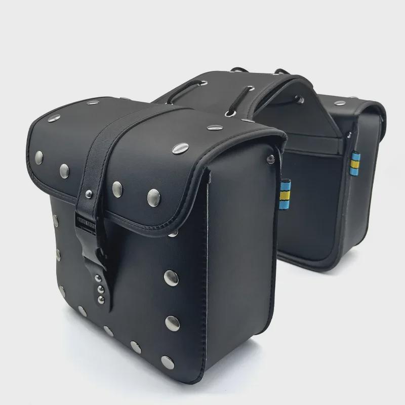 Универсальная кожаная водонепроницаемая боковая сумка для ретро-мотоцикла Yamaha GT150 Bigfoot 125