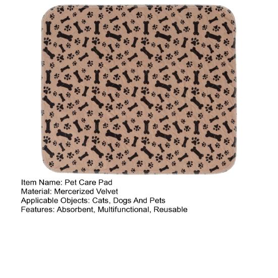 Puppy Pee Pad Leak-proof Washable Pet Pee Pad Reusable Anti-Slip Fast Absorbent Dog Mat