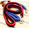 130cm L Super Strong Coarse Nylon Dog Leash Double Row Adjustable Dog Collar For Medium Large Dogs