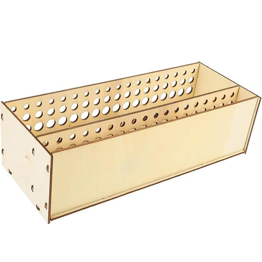 Подставка для акварельных кистей из дерева, 67 отверстий, органайзер для стола, держатель для кистей из натуральной краски, художественные принадлежности