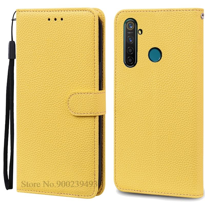 Для Realme 5 Чехол-кошелек из кожи Чехол для Realme 5 Pro Чехол Мягкий силиконовый флип-чехол Для Realme 5i Чехол Coque Fundas Shell