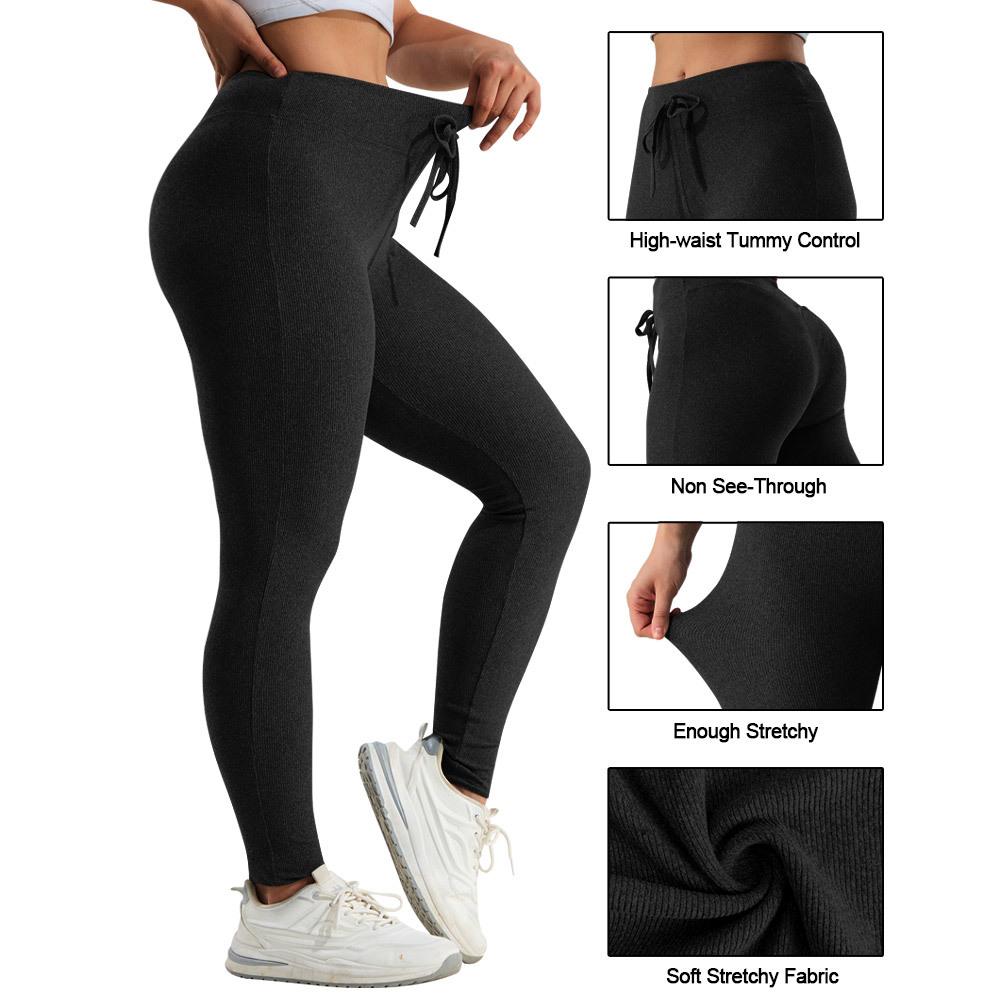 Спортивные брюки с высокой посадкой больших размеров Леггинсы для йоги Женские эластичные фитнес Дышащие беговые повседневные леггинсы