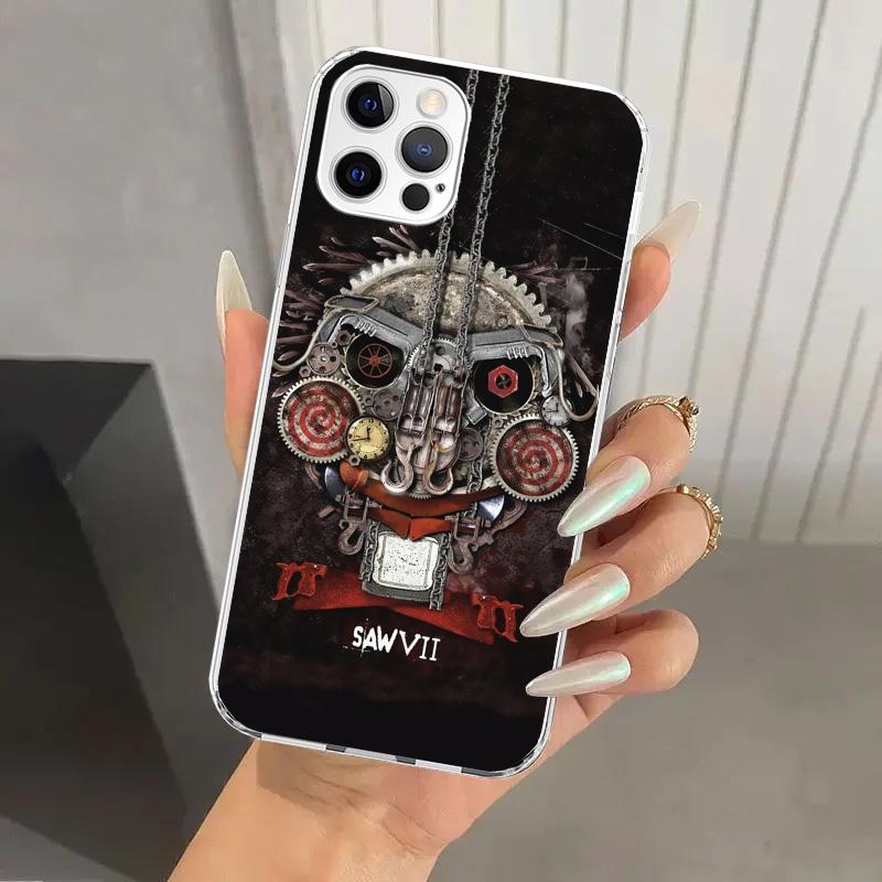 The Jigsaw Killer Horror Phone Case for Iphone 17 Air 16 15 Plus 14 13 Mini 12 11 Pro Max 16E 7 8 SE 2020 Soft Funda Print Shell