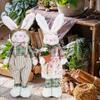 Large Rabbit Doll Ornaments Standing Merry Easter Decoration Easter Bunny Doll  Party Favors