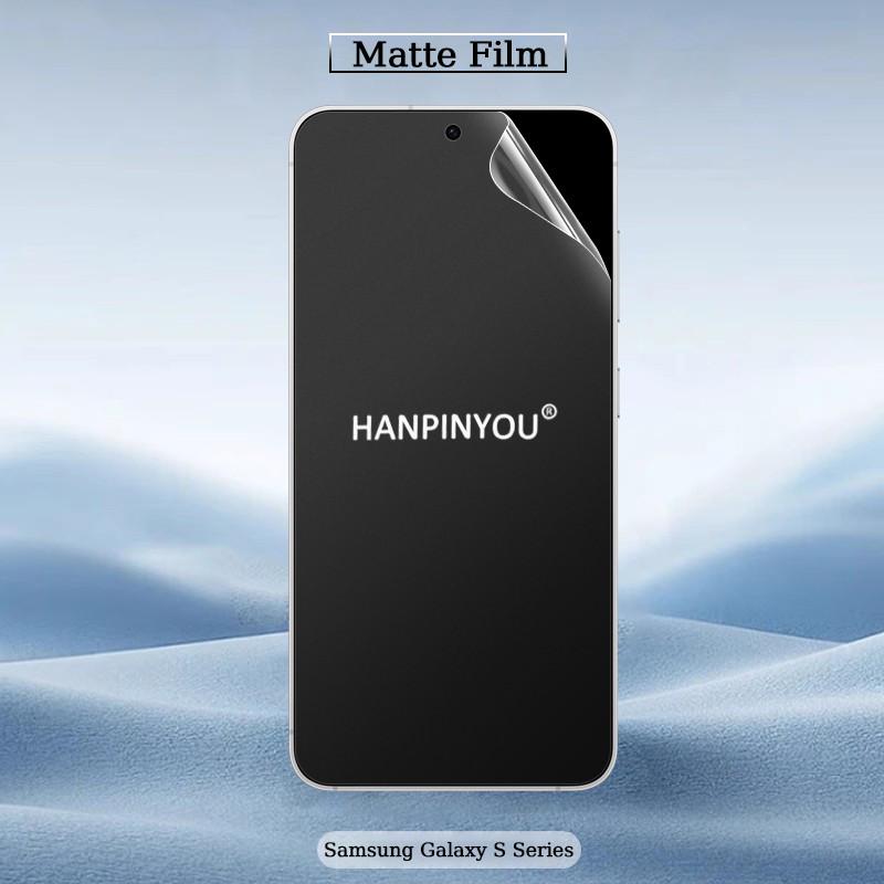 Мягкая защитная пленка из ПЭТ для Samsung Galaxy S25 S24 Ultra S23 S22 S21 Plus FE HD/матовая защитная пленка от отпечатков пальцев Esports Level, а не гидрогелевая пленка
