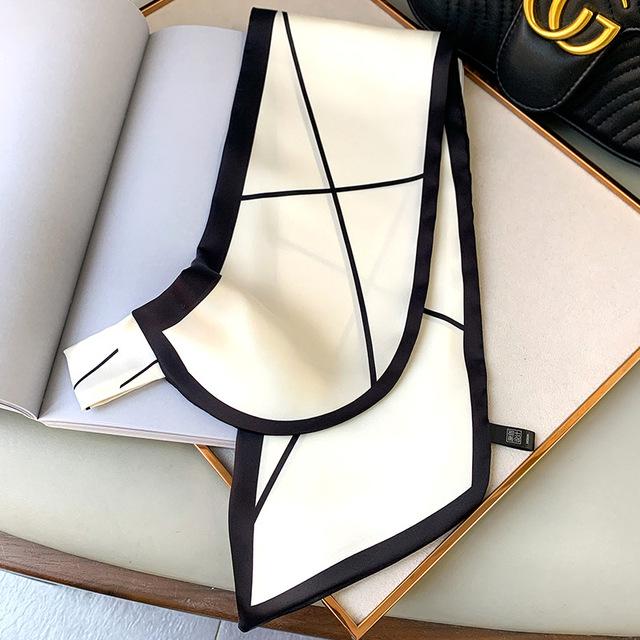 New Pashmina Silk Scarf Foulard Neckerchief Bandana Luxury Brand Female Hair Scarves Shawl Wraps Headband Hijab Cachecol