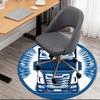 Truck Logo Sticker: Modern Design for Vehicle EnthusiastsRound Non-Slip chair mat chair carpet for office Rugs for Office Decor Gift For Valentine's D