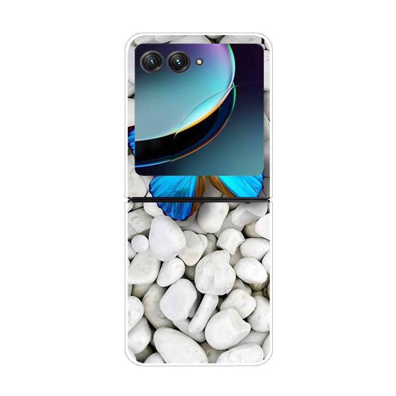 Чехол для Motorola Razr 50 Ultra Жесткая задняя крышка из поликарбоната для Moto Razr 50 40 40Ultra 40 Ultra Прозрачный чехол Funda Shell