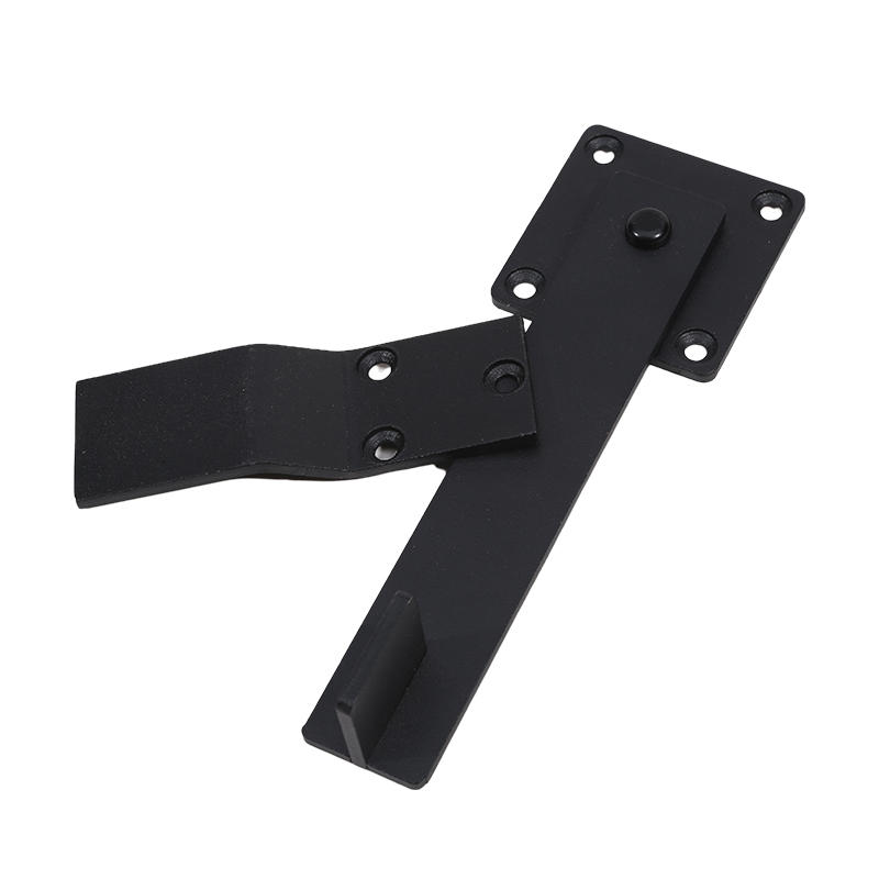Замок для раздвижной двери без сверла, двойное назначение, противоугонная защелка, плоская дверная пряжка, черный защитный болт для домашнего офиса, шкафа, шкафа, простая установка