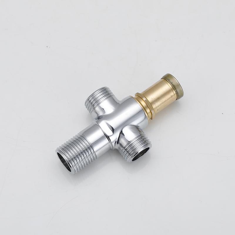 3 Way Home Office Key Angle Valve Faucet 1/2 90 Degree Lock Anti-theft Copper Angle Valve Taps Modern Design 3-Year Warranty