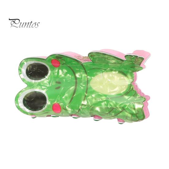 Акриловая заколка для волос в форме мультяшного животного, пружинный дизайн, нескользящая, сильная ручка, заколка для волос в виде акулы, аксессуар для волос