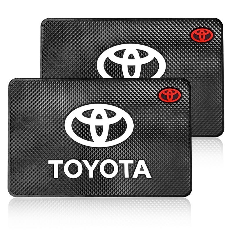 Car Badge Styling Non-Slip Mat Center Dashboard Anti-slip Pad Interior for TRD Toyota Corolla Gr Yaris Aygo GT86 Prius RAV4 Camry