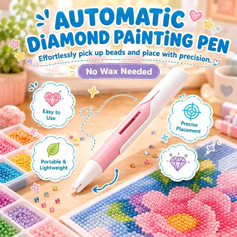 Автоматический диспенсер для бусин Beadblitz для ручки Diamond Art Прочный материал ABS Подходит для детей, взрослых, DIY Подарки